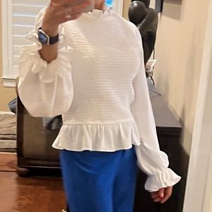 Long sleeve white shirt